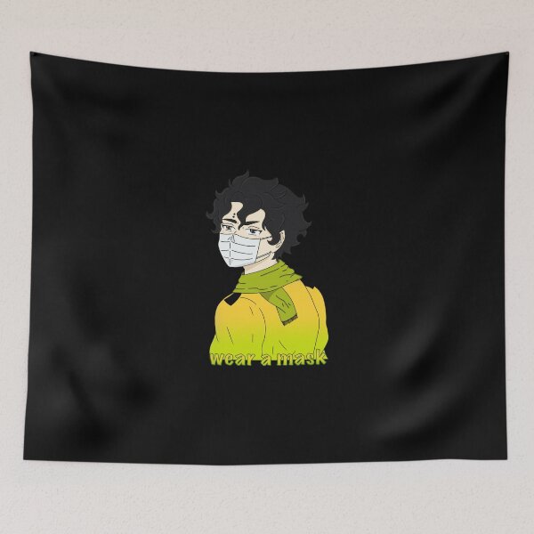 Item preview, Sakusa Says Wear A Mask Sticker designed and sold by mercedesfr47.