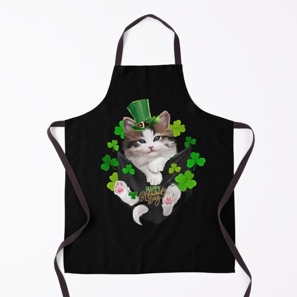 Item preview, St Patrick's Day Irish Saint Patrick's Shamrock Happy Cat designed and sold by Barnissim.
