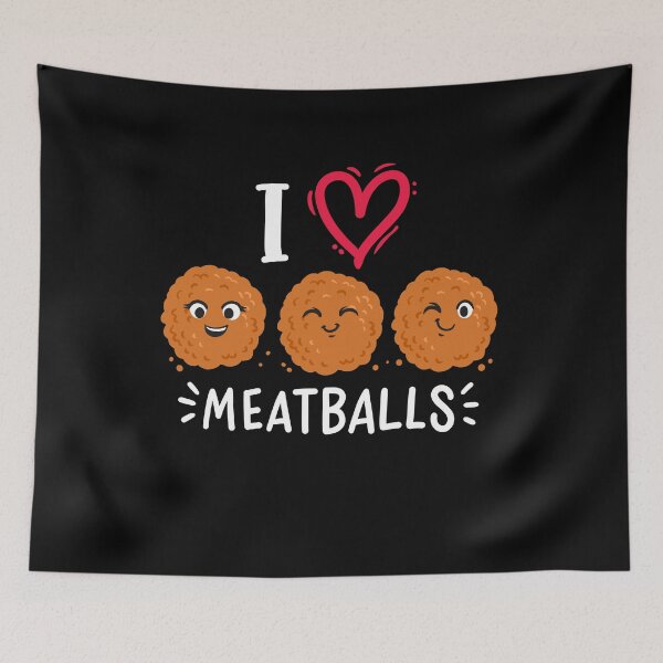 Item preview, Meatballs Meatball Lover Kawaii designed and sold by Mealla.