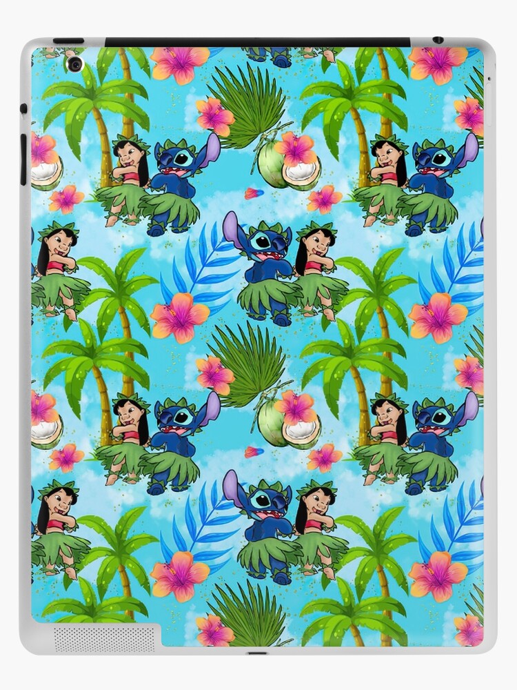 Lilo and Stitch digital paper, Angel, Watercolor, Heart, Love, Background  iPad Case & Skin for Sale by rickmadala