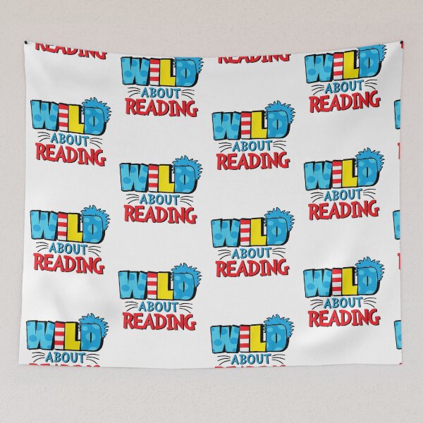 Item preview, Wild About Reading Dr Teacher Red And White Stripe Hat designed and sold by Wendiart.
