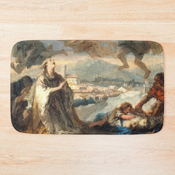 Item preview, Saint Thecla Praying for the Plague-Stricken Biblical art designed and sold by Lady-Frost.