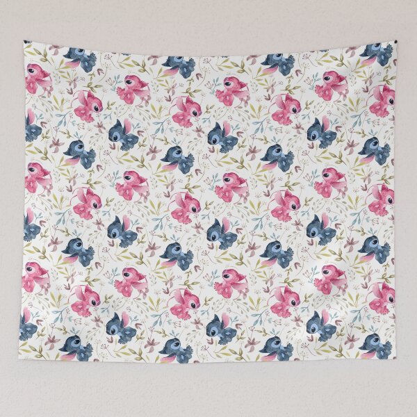 Item preview, Lilo And Stitch Tropical floral on white designed and sold by ThompsonBeauty.