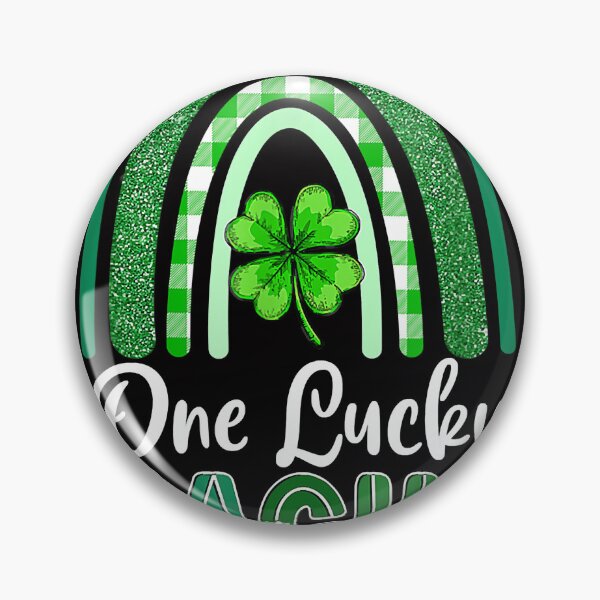 Item preview, St Patricks Day Leopard Rainbow Shamrock One Lucky Teacher designed and sold by MichaelAgree.