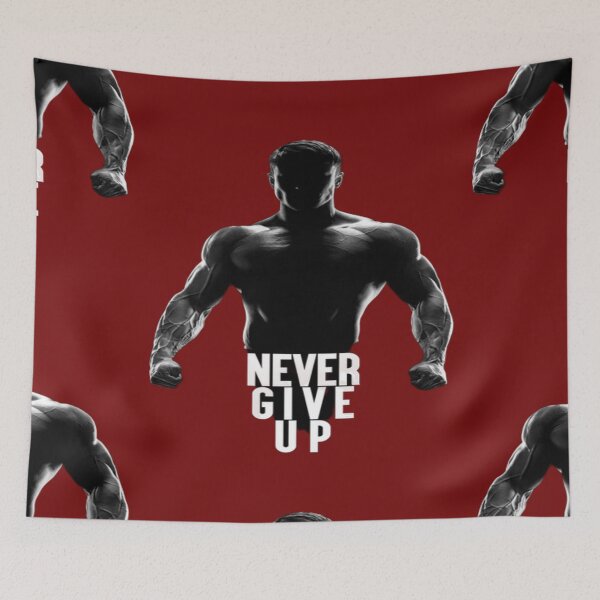 Item preview, Gym motivation workout motivation never give up illustration premium design  designed and sold by truemoneyman.