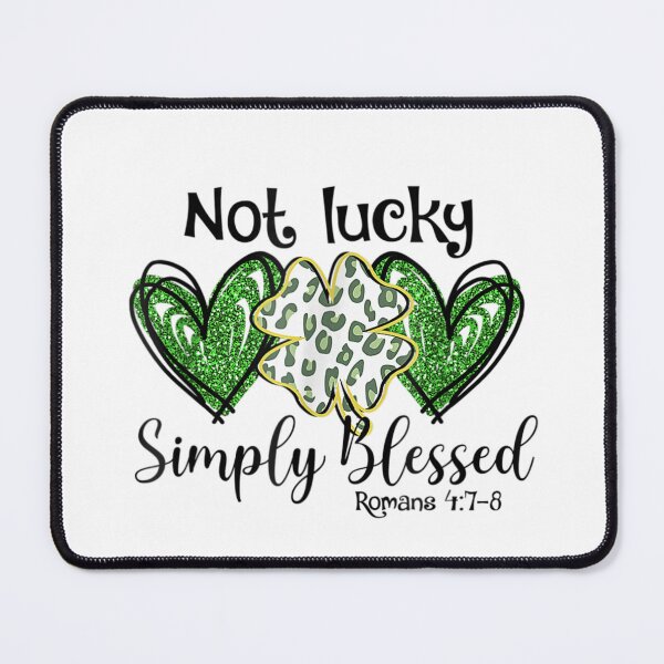 Item preview, Not Lucky Just Blessed Leopard Shamrock St Patrick Day Irish designed and sold by johnsimonart.
