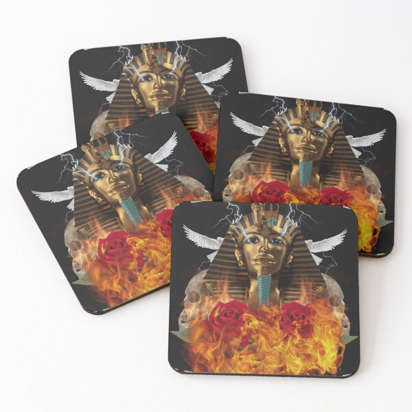 Item preview, Prophecy Fulfilled Ancient Egyptian Skulls Fire Heavy Metal designed and sold by StreetGlory.