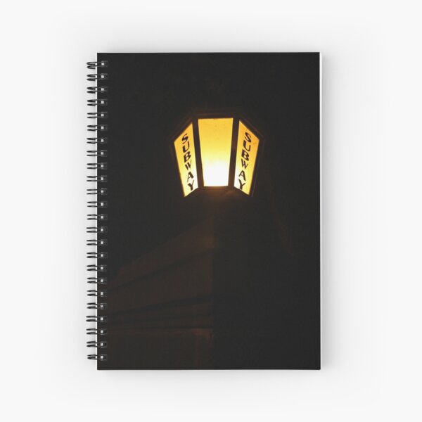 Subway Entrance Light Spiral Notebook