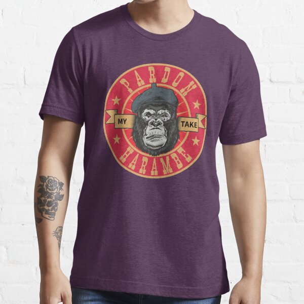 Pardon My Take Harambe Essential T-Shirt for Sale by IllustMarcs302