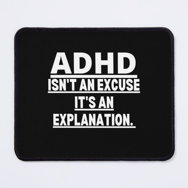 Item preview, ADHD Awareness, Attention deficit hyperactivity disorder, ADHD Warrior, ADHD Quote, ADHD Support, ADHD Gift designed and sold by ILLTOOCHILL.