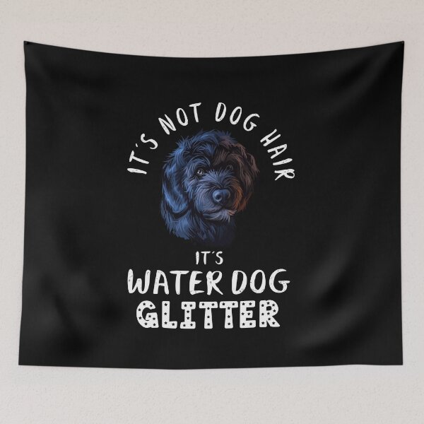 Item preview, It's not dog hair it's PORTUGUESE WATER DOG glitter funny dog quote designed and sold by theshirtinator.