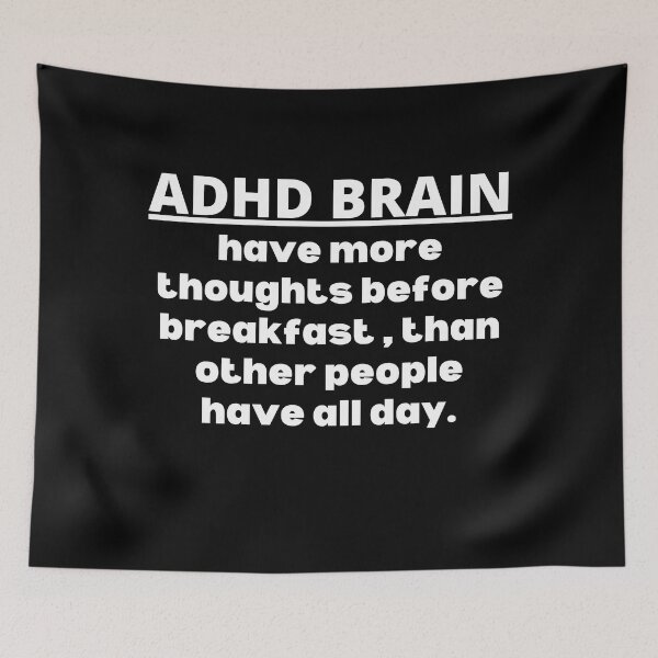 Item preview, ADHD Awareness, Attention deficit hyperactivity disorder, ADHD Warrior, ADHD Quote, ADHD Support, ADHD Gift designed and sold by ILLTOOCHILL.