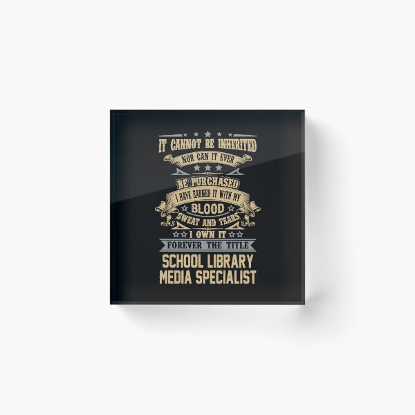 Item preview, School Library Media Specialist T Shirt - Forever The Title Job Gift Item Tee designed and sold by celiagomez456.