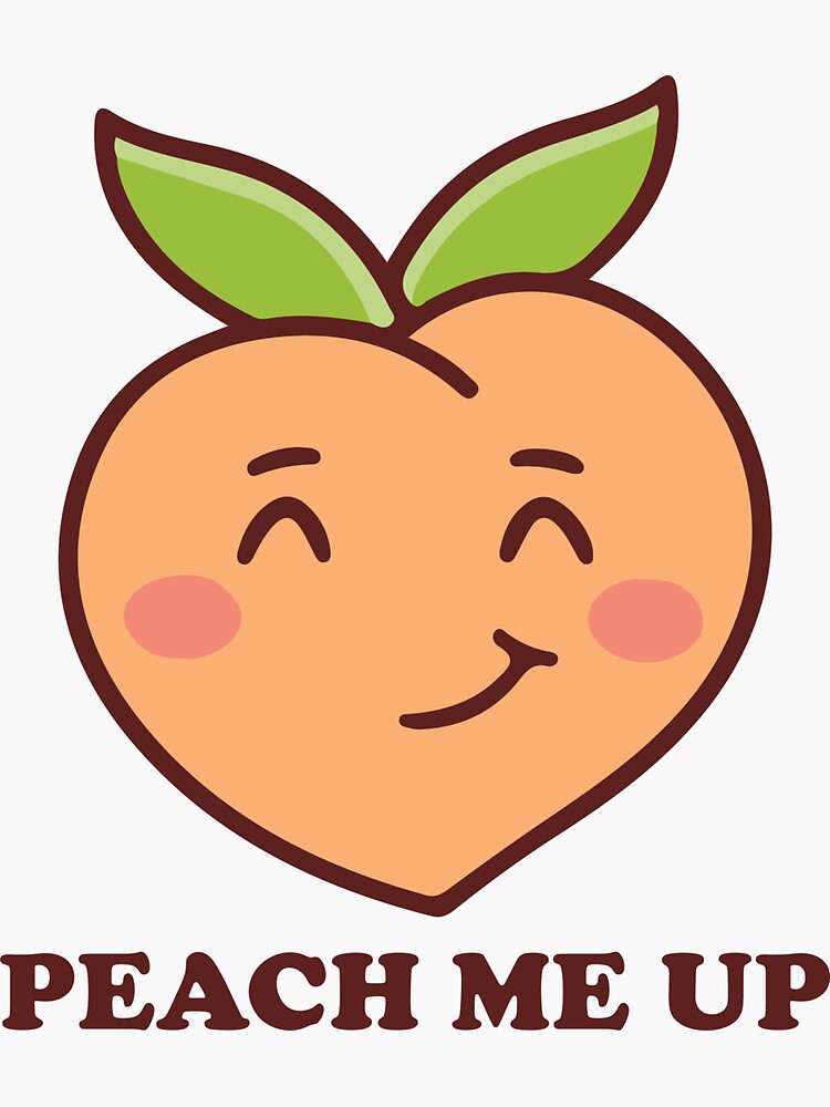 Bbw Big Ass Peach Me Up Sticker By Hvdung456 Redbubble