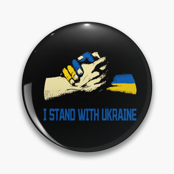 Item preview, I Stand With Ukraine Shaking Hands designed and sold by BettyGrantStore.