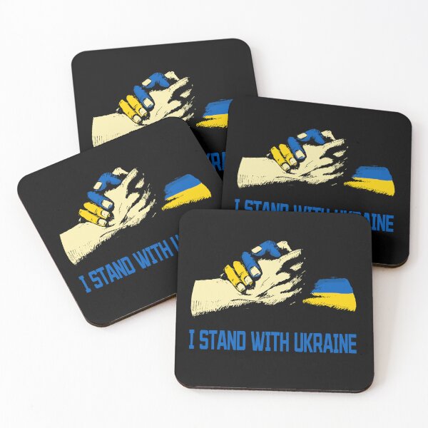 Item preview, I Stand With Ukraine Shaking Hands designed and sold by BettyGrantStore.