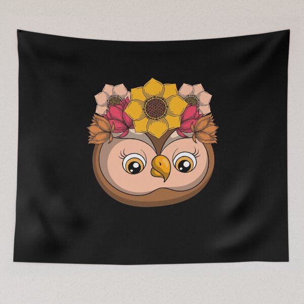 Item preview, Forest Animal Flowers Owl designed and sold by bestshirtdesign.
