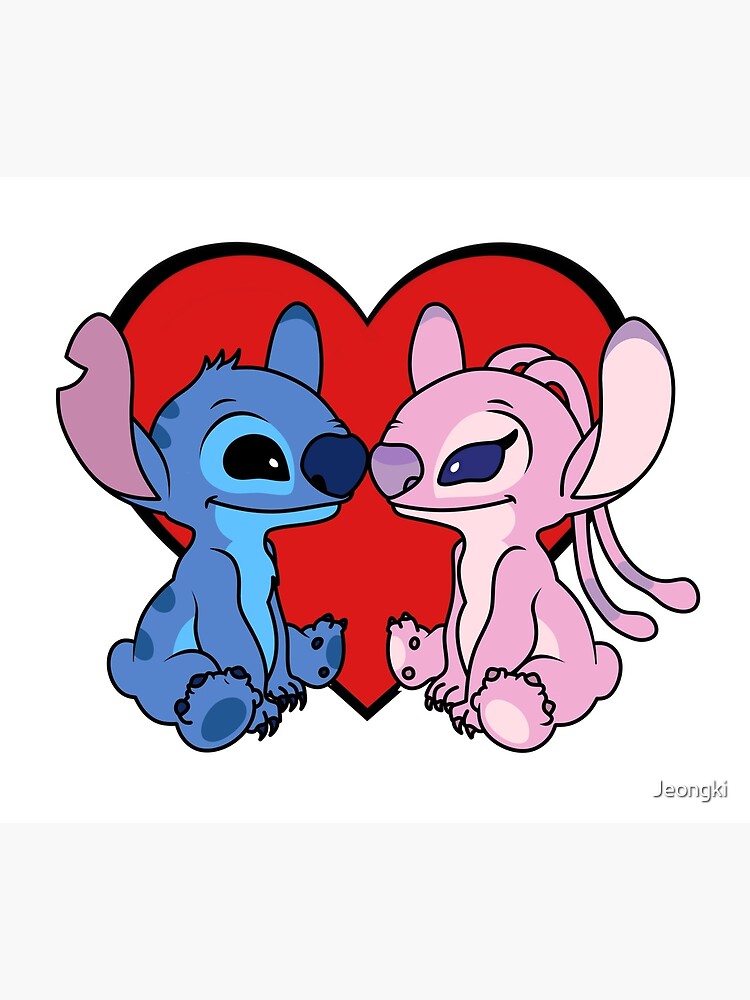Cute Stitch & Angel from TeePublic