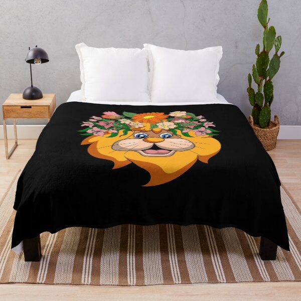 Item preview, Zoo African Animal Floral Lion designed and sold by bestshirtdesign.