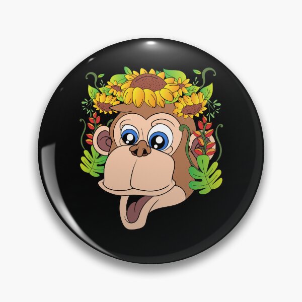 Item preview, Zoo Animal Flowers Monkey designed and sold by bestshirtdesign.