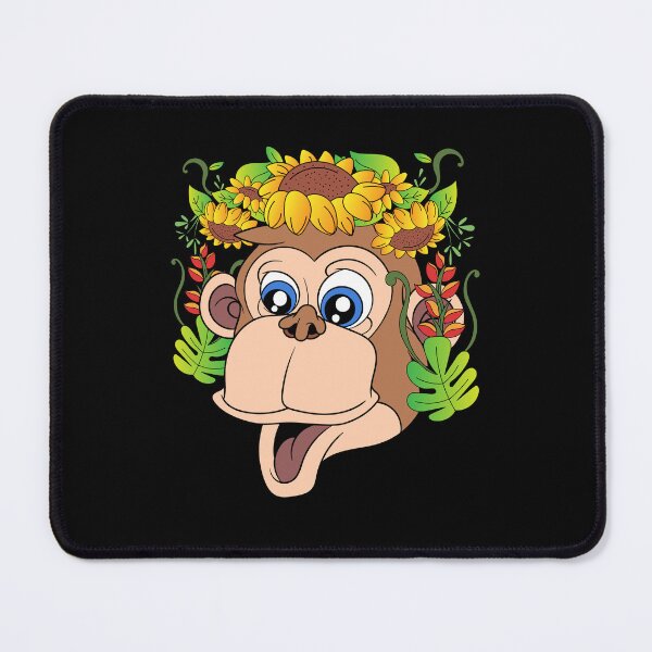Item preview, Zoo Animal Flowers Monkey designed and sold by bestshirtdesign.