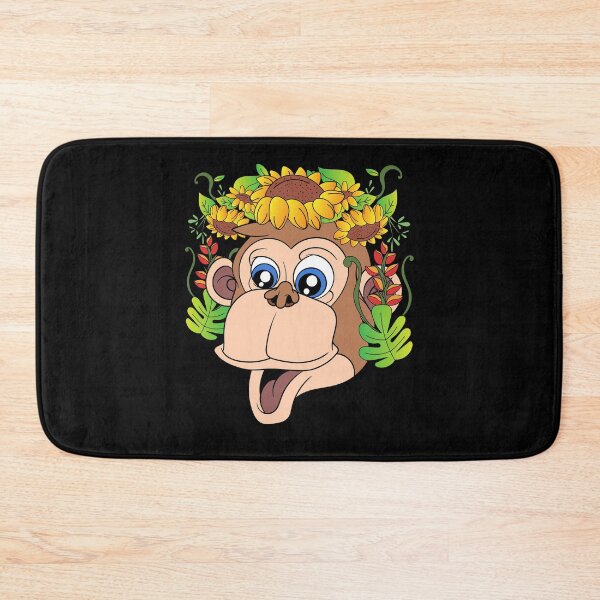 Item preview, Zoo Animal Flowers Monkey designed and sold by bestshirtdesign.