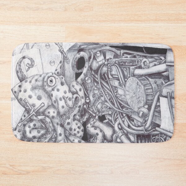 Item preview, An Octopus Fixing an Engine designed and sold by Cantus.