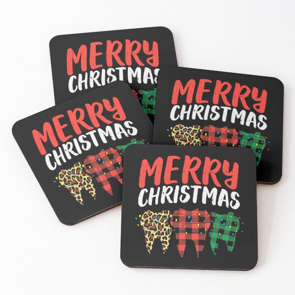 Item preview, Merry Christmas Buffalo Plaid Teeth Dental Dentist Gift designed and sold by NevaehRey.
