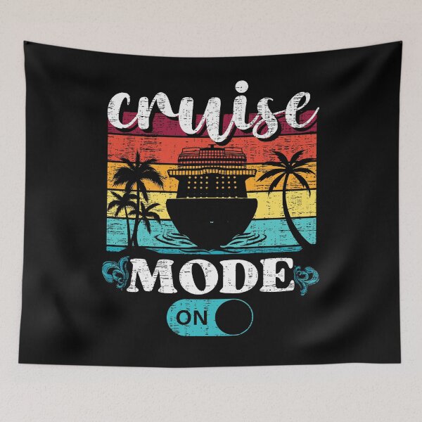 Item preview, Cruise Mode On Cute Vacation Summer Cruise Getaway designed and sold by retrodesigner14.