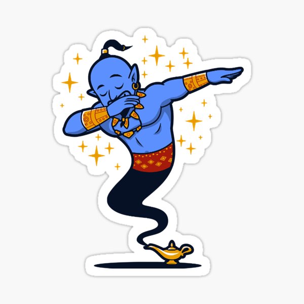 EK Disney Sticker 3D Floaty Aladdin Genie 