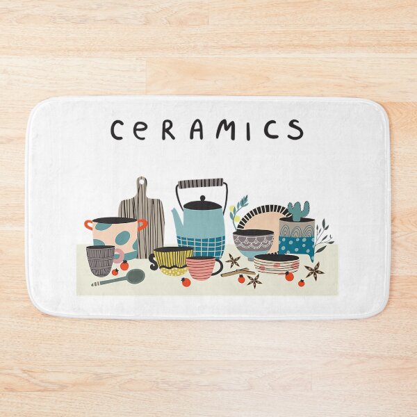 Item preview, The Lovely Ceramics Class In Gray Graphics   designed and sold by roseanger.
