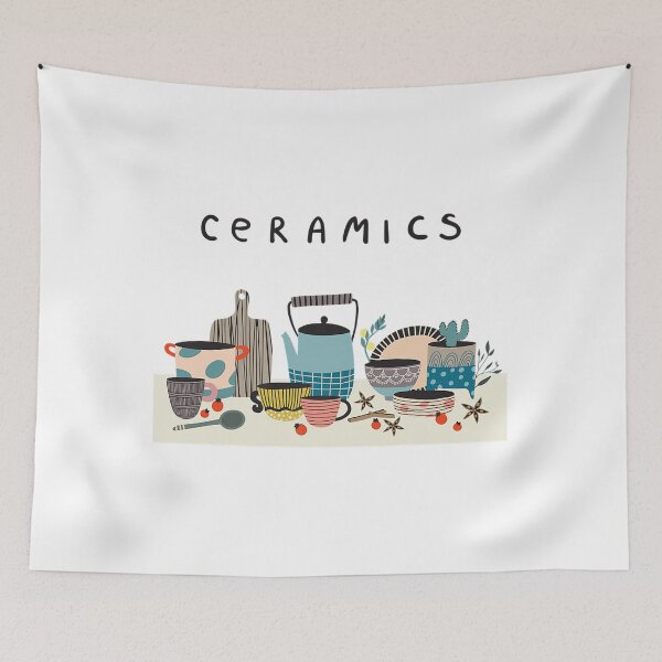 Item preview, The Lovely Ceramics Class In Gray Graphics   designed and sold by roseanger.