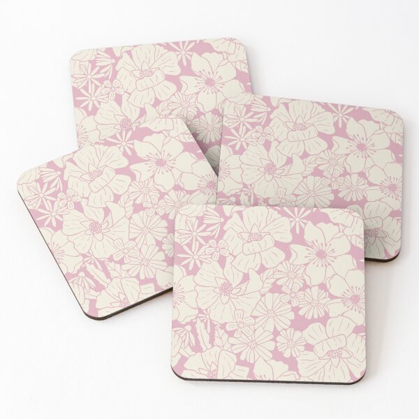 Item preview, Summer Retro Wildflower in Boho Lilac Purple Monochrome designed and sold by Erin Kendal.