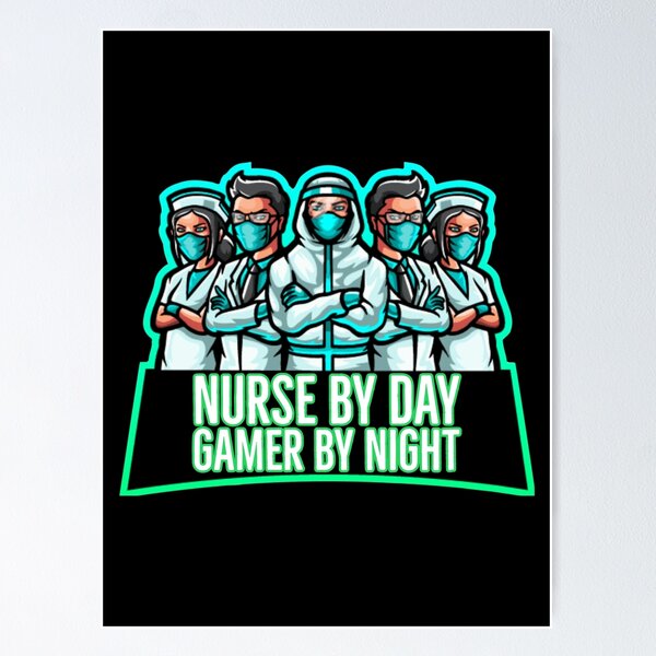 Item preview, Nurse by day gamer by night / gamer / nurse designed and sold by Artocity99.