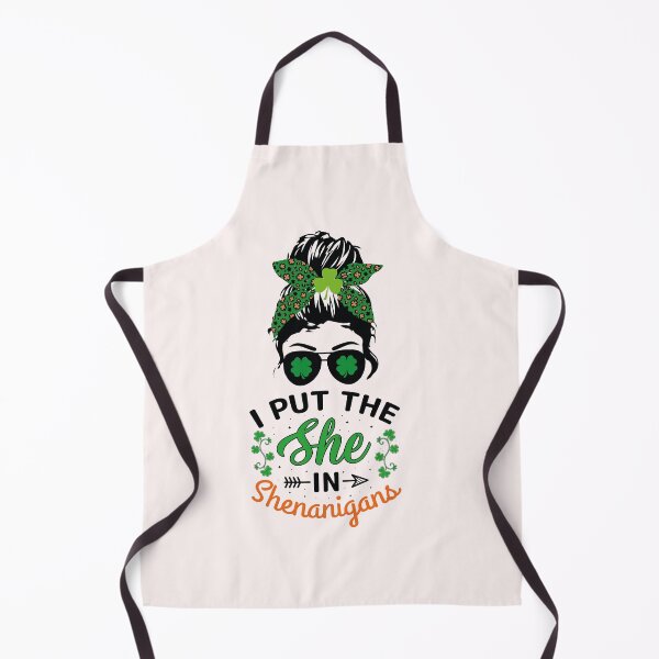 Item preview, Funny St Patricks Day Messy Bun I Put the She In Shenanigans designed and sold by Theparticular.
