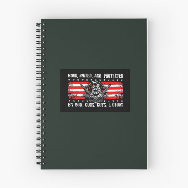 Item preview, Born Raised & Protected by God, Guns, Guts & Glory Flag 2A Military Firearm designed and sold by 9un5.