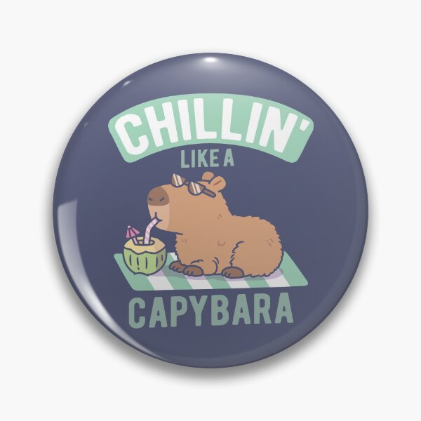 Item preview, Funny Chillin Like A Capybara designed and sold by rustydoodle.