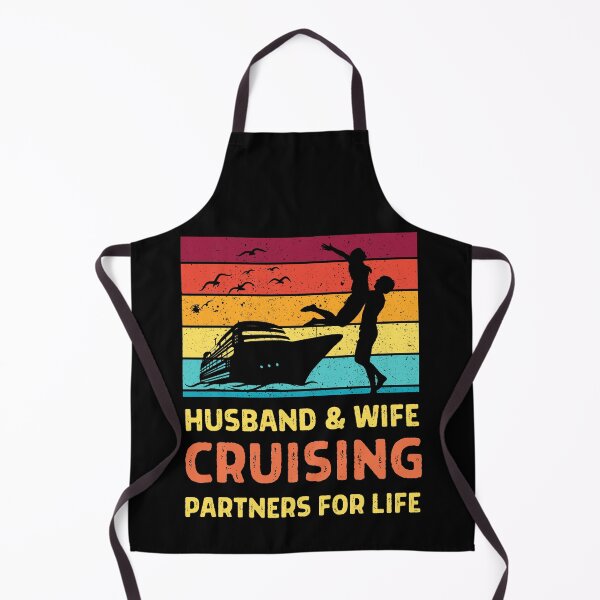 Item preview, Husband And Wife Cruising Partners Cute Vacation Summer Cruise Getaway designed and sold by retrodesigner14.