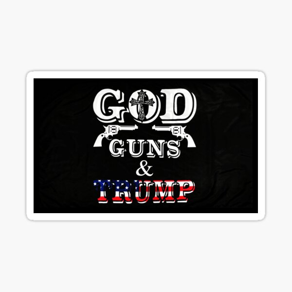 Item preview, GOD Guns & Trump Flag 2A Military Firearm designed and sold by 9un5.