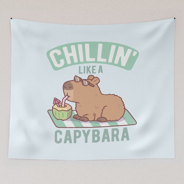 Item preview, Chillin Like A Capybara Funny designed and sold by rustydoodle.
