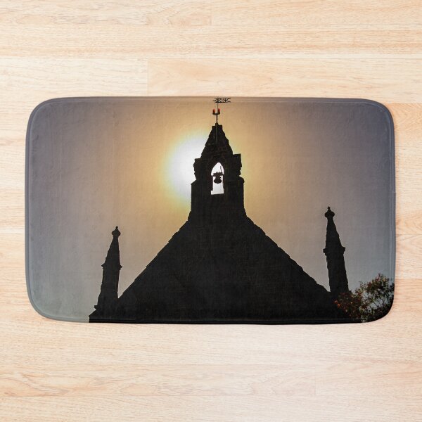 Item preview, Silhouette of old church in Bulla Victoria with sun setting behind the bell tower designed and sold by James-Cole.