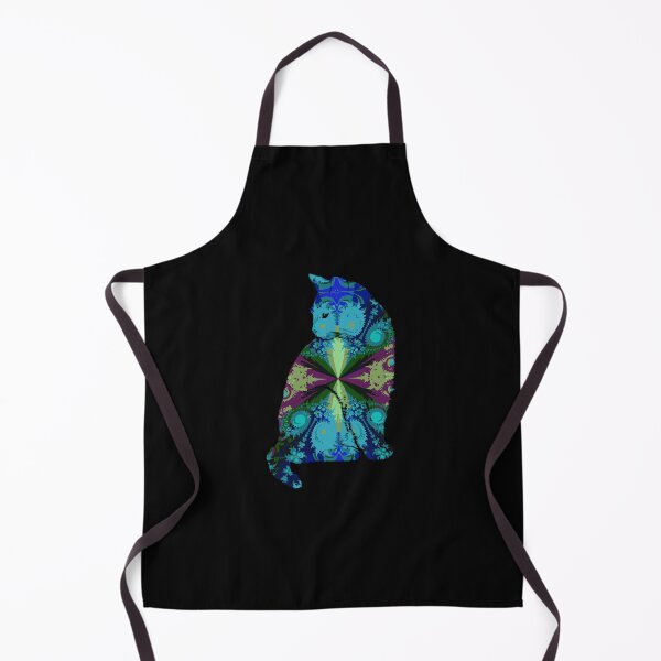 Item preview, Artistic Cat Lover Feline Psychedelic Abstract Hippy Fractal designed and sold by denissebla.