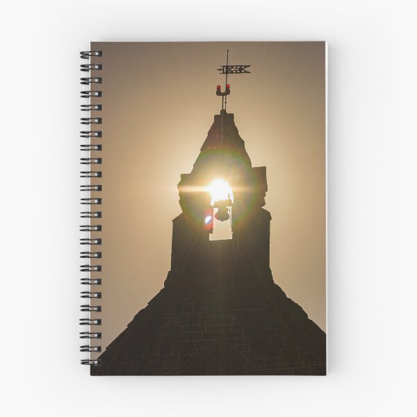 Item preview, Silhouette of old church in Bulla Victoria with sunset glinting through the bell tower designed and sold by James-Cole.