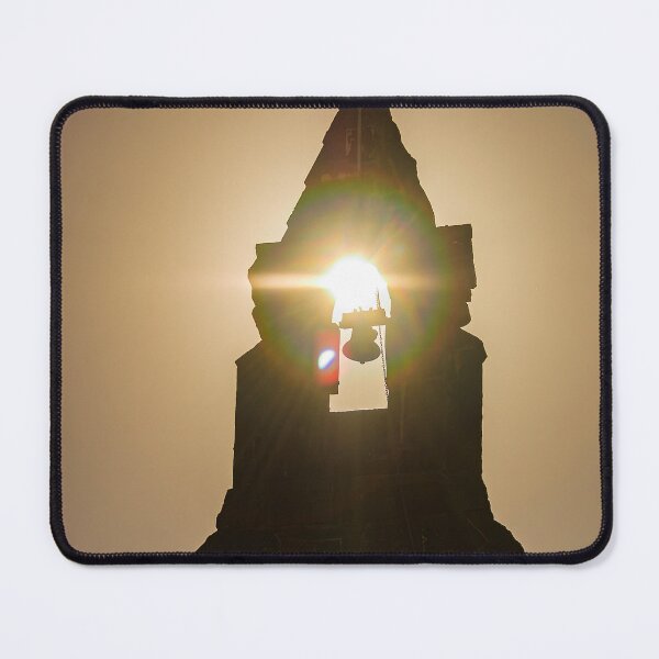 Item preview, Silhouette of old church in Bulla Victoria with sunset glinting through the bell tower designed and sold by James-Cole.