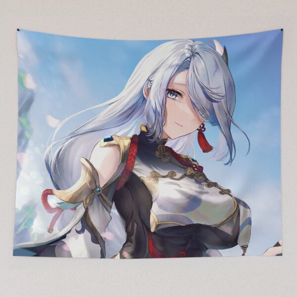 Item preview, Cute Shenhe Genshin Impact Cryo Character designed and sold by genshinwaifus.