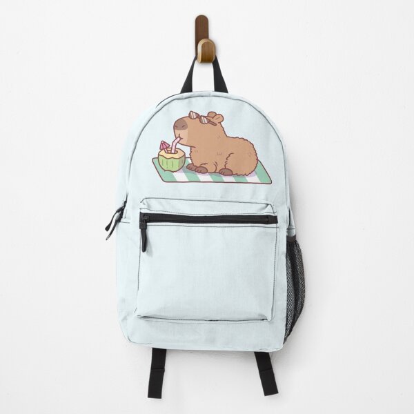 Item preview, Chill Capybara Drinking Coconut Juice designed and sold by rustydoodle.