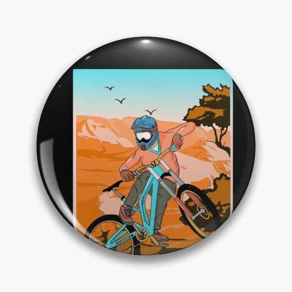 Aperçu de l'œuvre Un coureur de VTT de descente saute par-dessus un canyon pour vététistes créée et vendue par Cedinho.