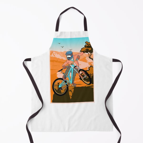 Item preview, MTB downhill rider jumps over a canyon for bikers designed and sold by Cedinho.