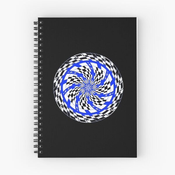 Item preview,  Blue Black and White Checkered Swirl designed and sold by SeaChangeDesign.