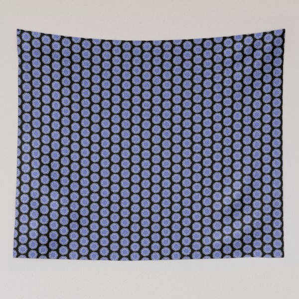 Item preview,  Blue Black and White Checkered Swirl designed and sold by SeaChangeDesign.